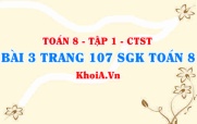 Bài 3 trang 107 SGK Toán 8 Tập 1 Chân trời sáng tạo